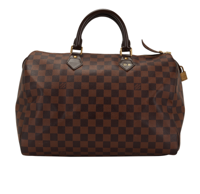 Speedy 35, &pound;750, Handbags, Brown, Canvas, Front view
